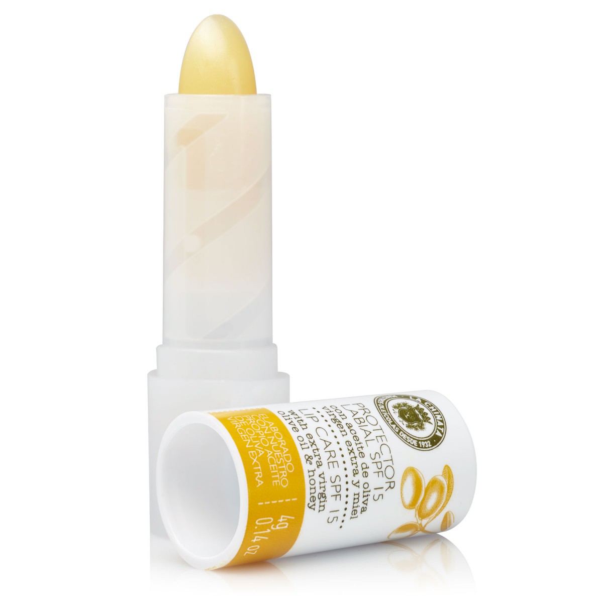 Protector Labial SPF15 con Aceite de Oliva Virgen Extra y Miel 4 gr.