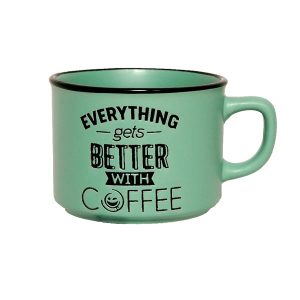 Taza “Time for coffee” Verde