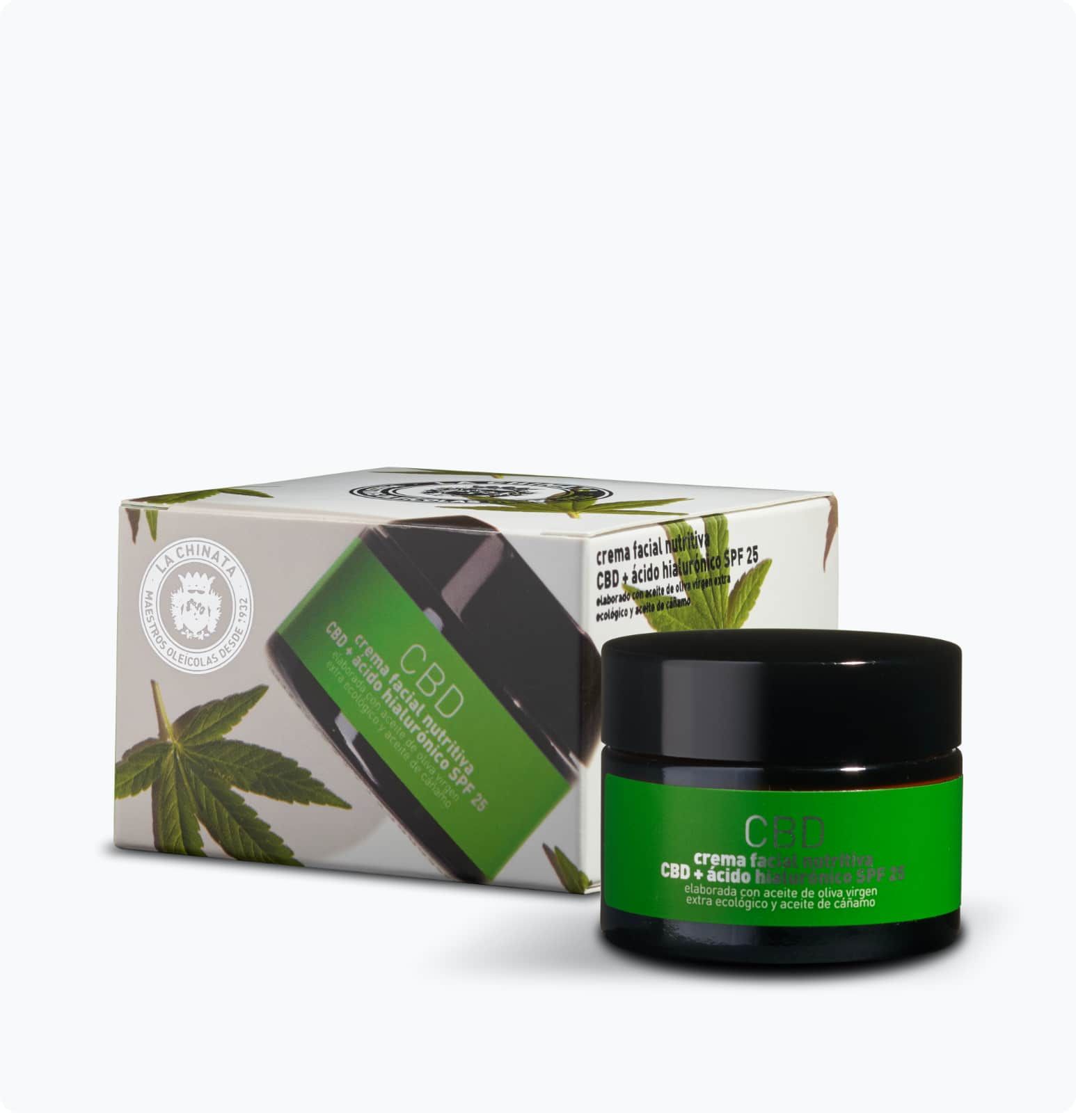Crema Facial Nutritiva CBD Ácido Hialurónico SPF25