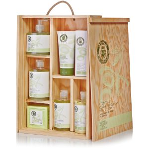Estuche de madera de cosmética natural
