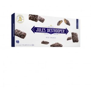 BISCUITS DE ARROZ CRUJIENTE RECUBIERTOS DE CHOCOLATE CON LECHE Y CHOCOLATE NEGRO 100 G